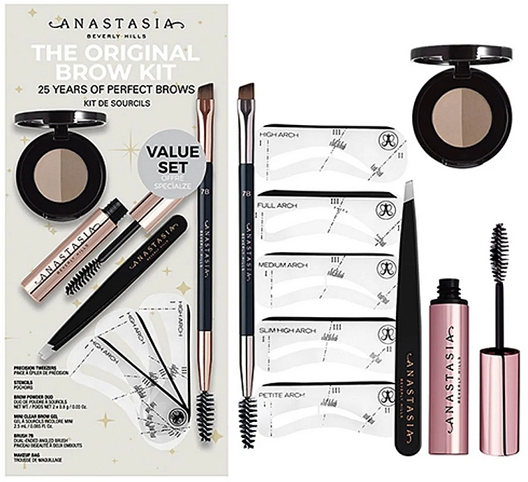 Набір - Anastasia Beverly Hills The Original Brow Kit Soft Brown — фото N1