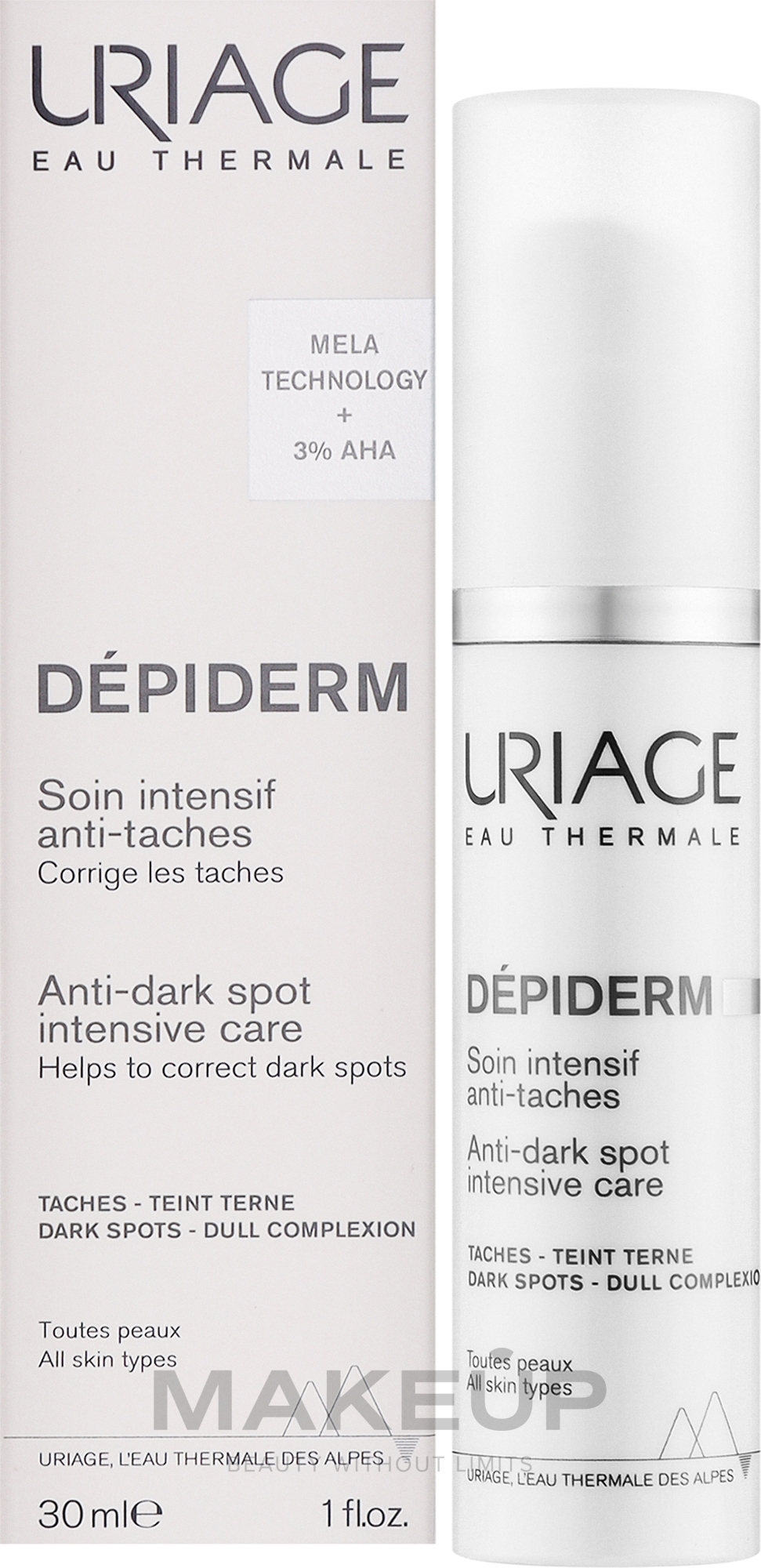 Интенсивный крем против темных пятен - Uriage Depiderm Anti-Dark Spot Intensive Care — фото 30ml