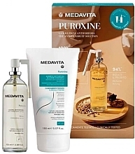 Парфумерія, косметика Набір проти лупи - Medavita Puroxine (shm/150ml + lot/100ml)