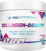Харчова добавка зі смаком полуниці "Колаген" - Allnutrition Collagen-Beauty Suplement Diety — фото N1