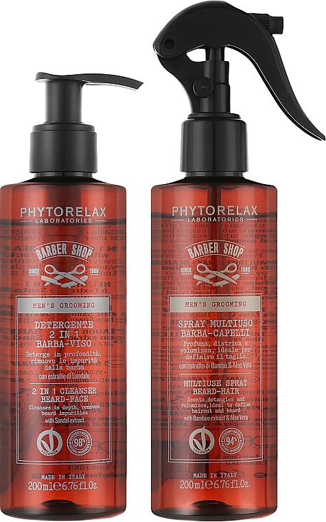 Набір - Phytorelax Laboratories Men's Grooming (h/spr/200ml + f/gel/200ml) — фото N2