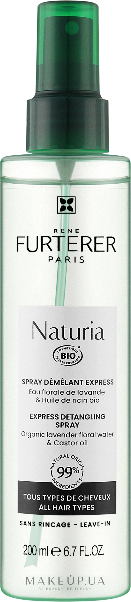Експрес-спрей для розплутування волосся - Rene Furterer Naturia Express Detangling Spray Organic — фото 200ml