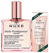Набір - Nuxe Huile Prodigieuse Florale (oil/100ml + cream/15ml) — фото N1