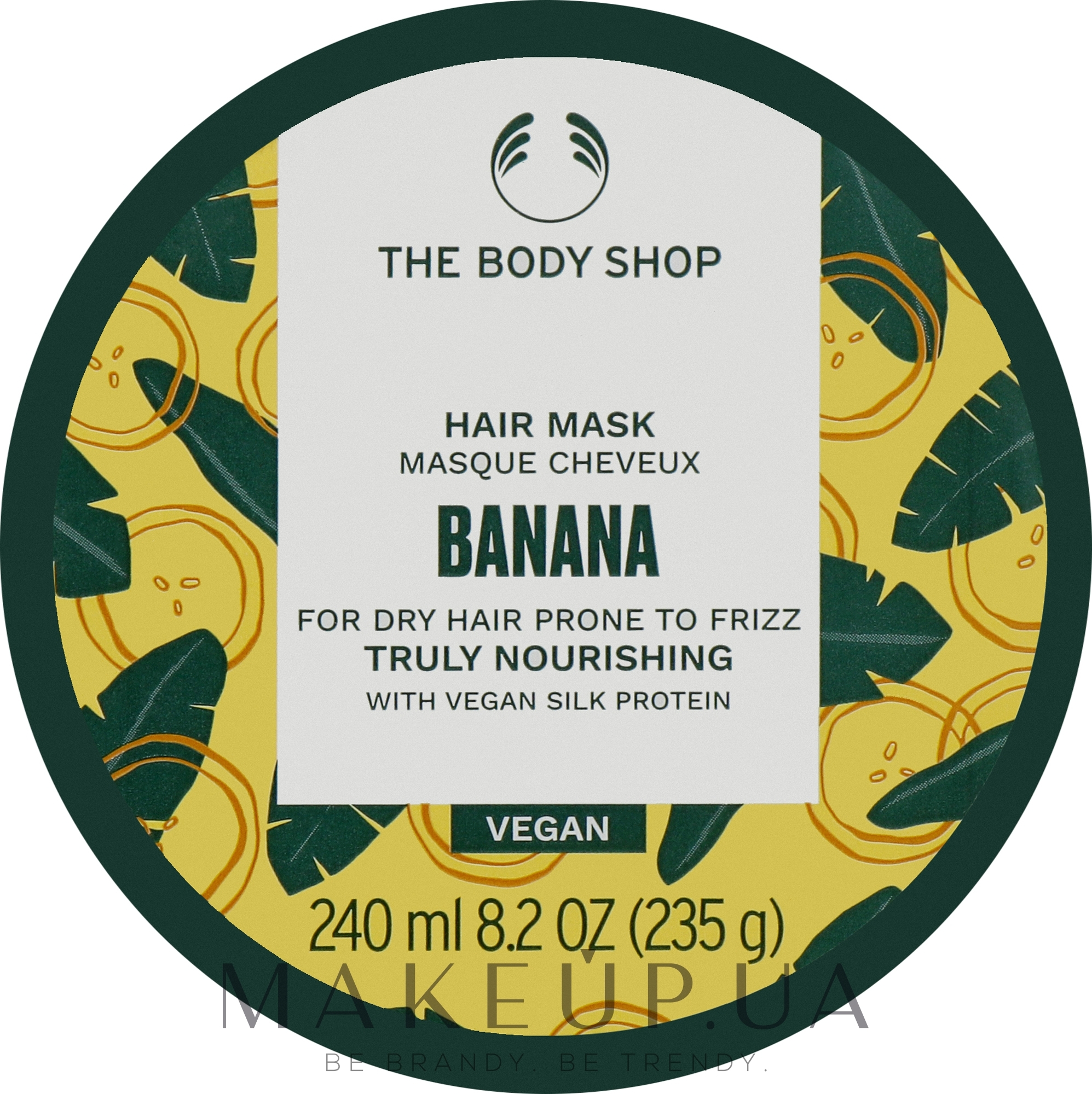 Маска для волосся "Банан" - The Body Shop Banana Truly Nourishing Hair Mask — фото 240ml