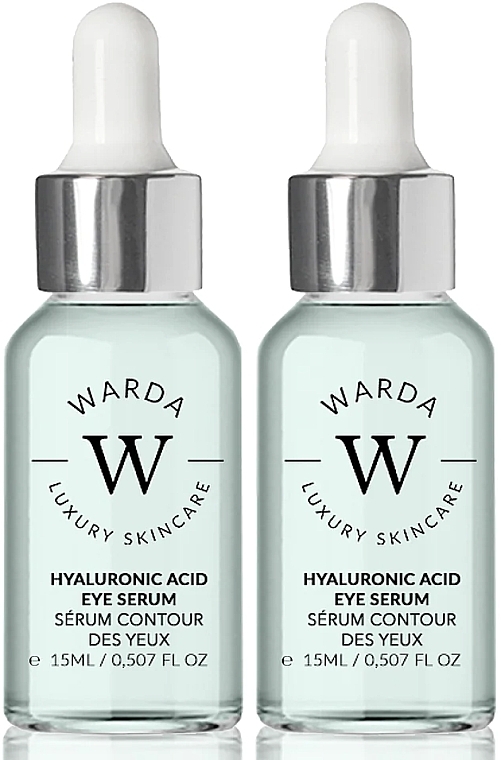 Набор - Warda Skin Hydration Boost Hyaluronic Acid Eye Serum (eye/serum/2x15ml) — фото N1