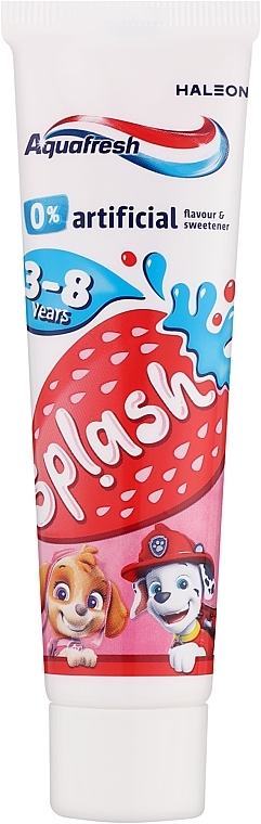 Зубна паста для дітей 3-8 років, полунична - Aquafresh Splash Toothpaste Strawberry — фото N1