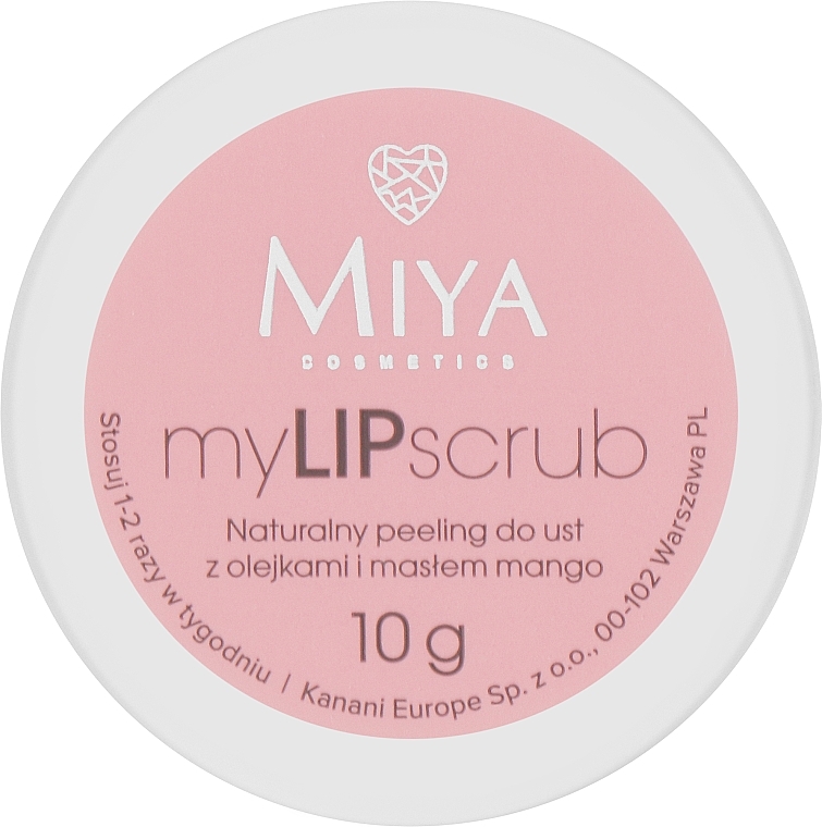 Скраб для губ з олією манго - Miya Cosmetics myLIPscrub