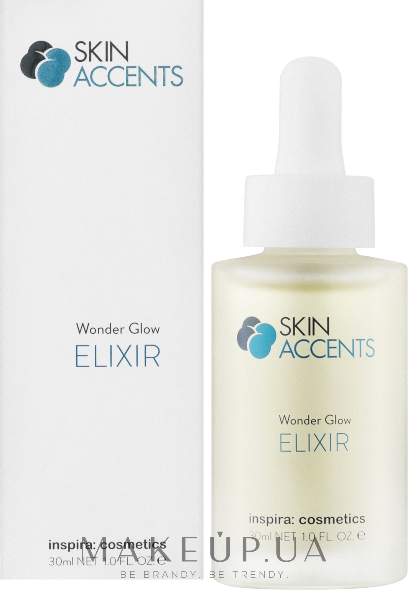 Дивовижна сироватка для розгладження шкіри - Inspira:cosmetics Skin Accents Wonder Glow Elixir — фото 30ml