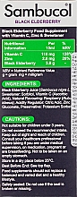 Сироп для імунітету "Чорна бузина + вітамін С + цинк", без цукру - Sambucol Immuno Forte Sugar Free — фото N3