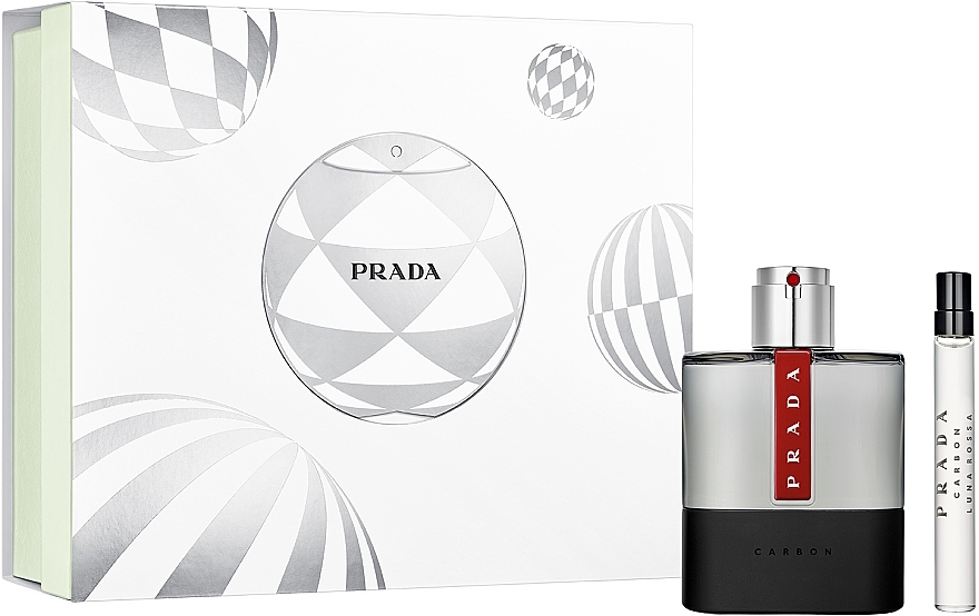 Prada Luna Rossa Carbon - Набір (edt/100ml + edt/10ml) — фото N1