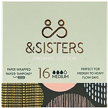 Парфумерія, косметика Гігієнічні тампони, 16 шт. - &Sisters Naked Tampons Medium