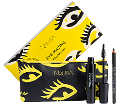Парфумерія, косметика Набір "Volumaxi" - NoUBA Eye-Mazing Volumaxi Set (mascara/18ml + eye/pen/1,1g + bag/1pc)