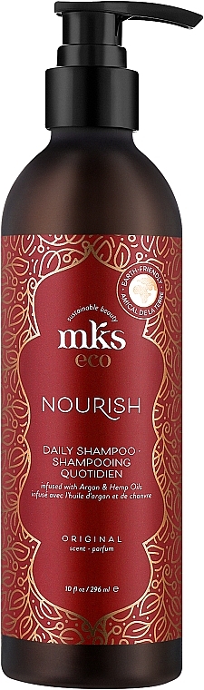 Живильний шампунь для гладкості та блиску волосся - MKS Eco Nourish Daily Shampoo — фото N1