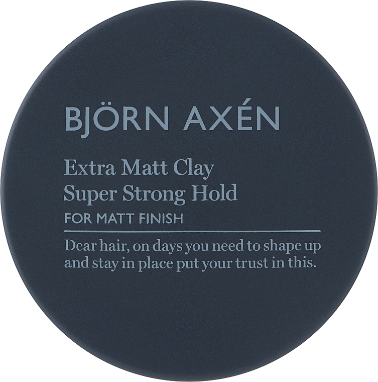 Матовая глина для укладки волос - BjOrn AxEn Extra Matt Clay Super Strong Hold