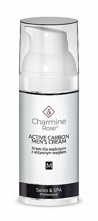 Крем для чоловіків з активованим вугіллям - Charmine Rose Active Carbon Men's Cream — фото N1
