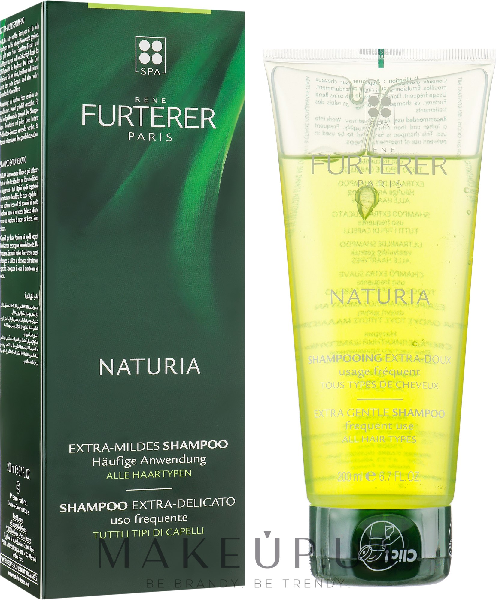 Шампунь, для всех типов волос - Rene Furterer Naturia Extra Gentle Shampoo All Hair Type — фото 200ml