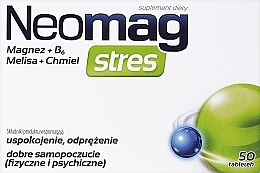 Диетическая добавка в таблетках - Aflofarm NeoMag Stres — фото N1