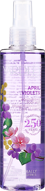 Спрей для тіла - Yardley April Violets Body Mist — фото N1