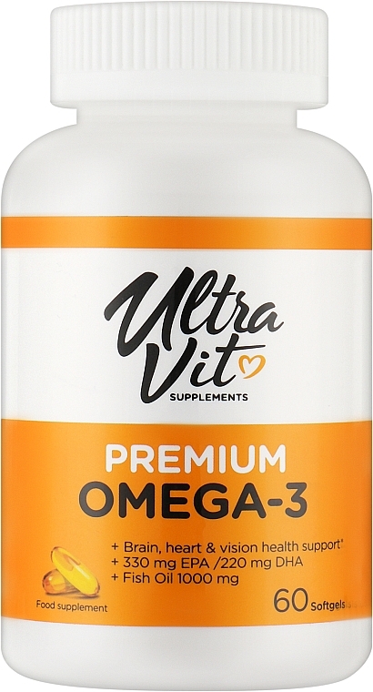 Харчова добавка "Преміум Омега-3" - UltraVit Premium Omega-3 — фото N1