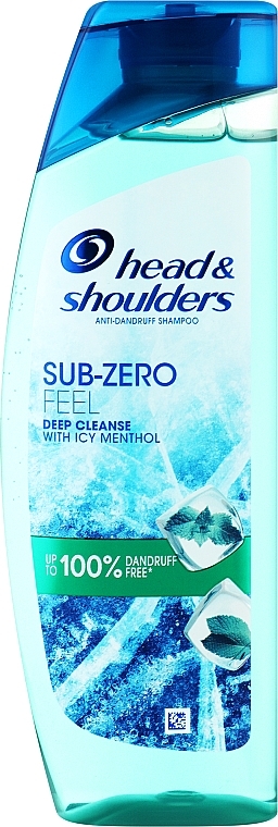 Шампунь против перхоти - Head & Shoulders Sub Zero Feel Deep Clean Ice Menthol Dandruff Shampoo — фото N10