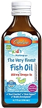 Риб'ячий жир зі смаком ягід, 800 мг - Carlson Labs Kid's The Very Finest Fish Oil — фото N1