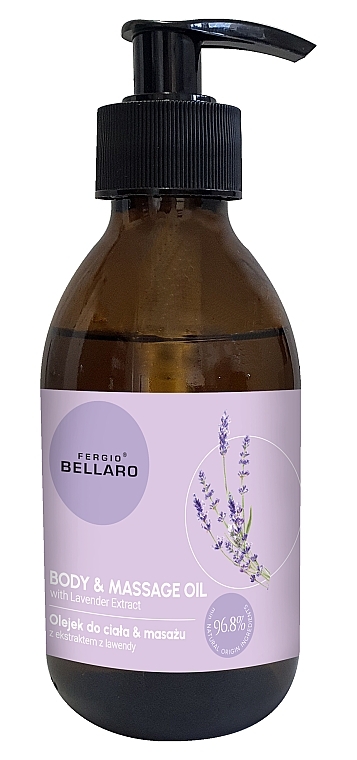 Масло для тела и массажа с экстрактом лаванды - Fergio Bellaro Body & Massage Oil — фото N1