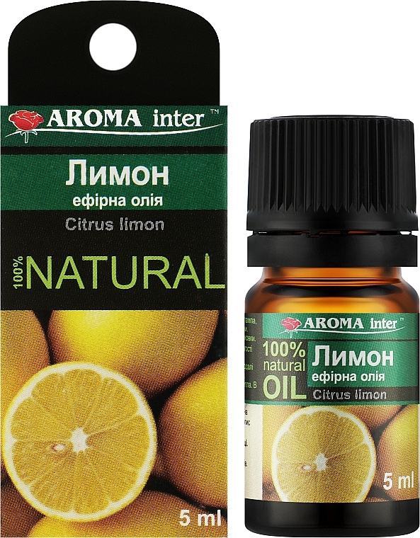 Ефірна олія "Лимон" - Aroma Inter — фото N2
