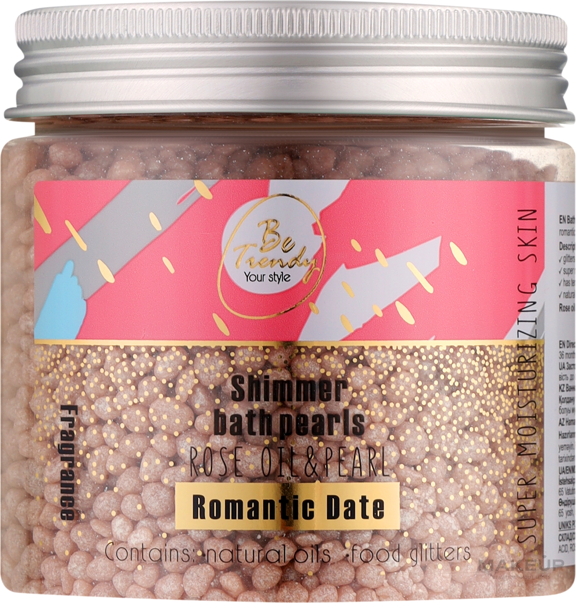 Бисер для ванны "Romantiс Date" - Be Trendy Shimmer Bath Pearl — фото 150g