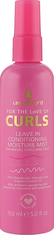 Спрей-кондиціонер для хвилястого й кучерявого волосся - Lee Stafford For The Love Of Curls Leave In Conditioning Moisture Mist * — фото N1