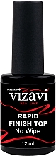 Глянцевое финишное покрытие - Vizavi Professional Red Line Rapid Finish Top No Wipe — фото N2