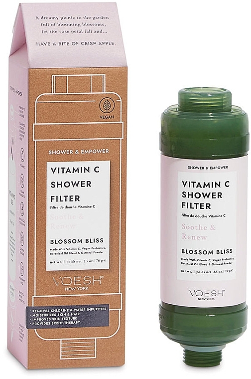 Фильтр для душа "Блаженство цветов" - Voesh Vitamin C Shower Filter Blossom Bliss — фото N1