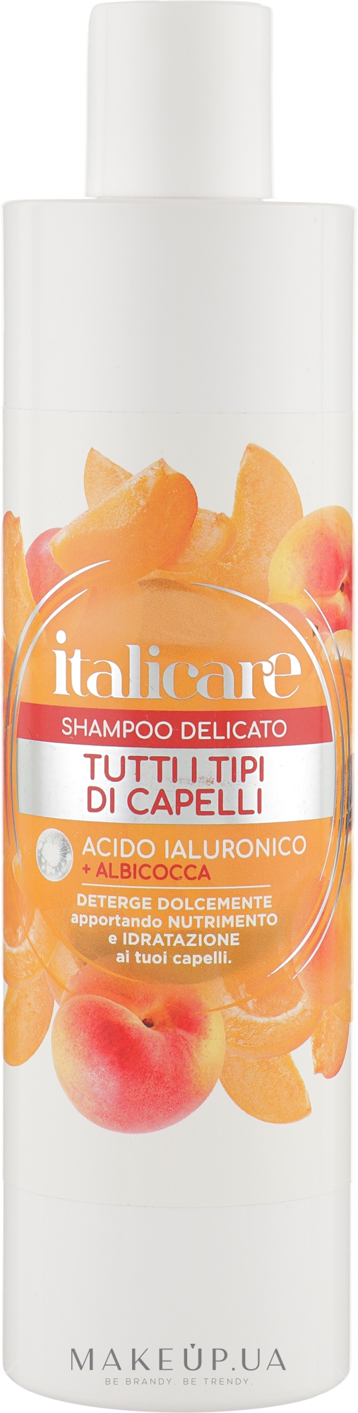 Шампунь для волосся делікатний "Абрикоса" - Italicare Delicato Shampoo — фото 300ml
