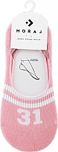 Носки женские низкие со спортивным мотивом, розовые - Moraj — фото N1