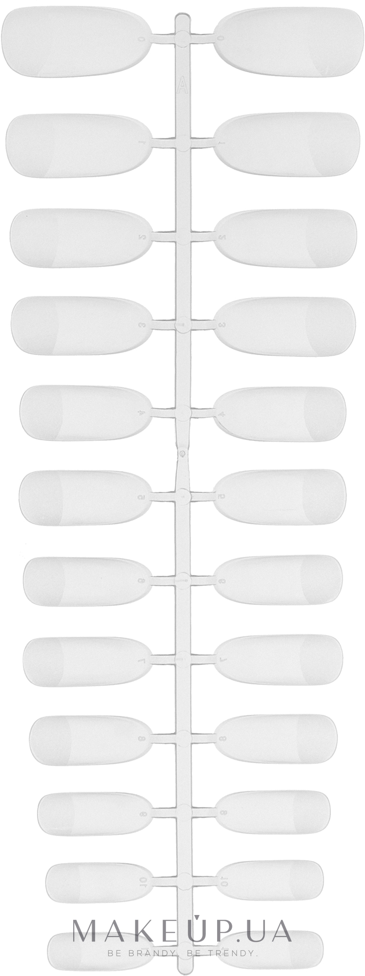 Гелеві тіпси для швидкого нарощування "Soft Oval", матові - Canni Matte Fast Gel Tips — фото 240шт