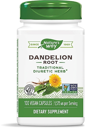Пищевая добавка "Корень одуванчика", 1575 mg - Nature’s Way Dandelion Root — фото N1