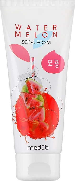 Пенка с содой для умывания лица с экстрактом арбуза - MED B Watermelon Soda Foam — фото N1