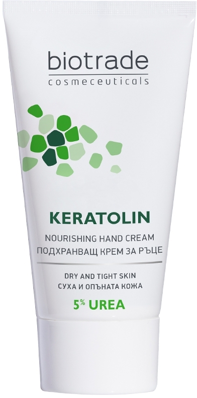 Крем для рук с 5% мочевины для интенсивного питания - Biotrade Keratolin Hands Cream — фото 50ml