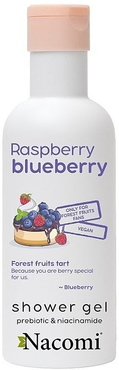 Гель для душа "Голубика и малина" - Nacomi Blueberry & Raspberry Shower Gel — фото N1