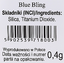 Пудра для нігтів - Elisium Blue Bling Powder — фото N3