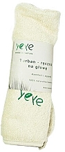 Полотенце-тюрбан для сушки волос, плотность хлопка 350 г, экрю - Yeye — фото N1