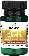Парфумерія, косметика Вітамінна добавка "Біотин" 10000 mg - Swanson Biotin