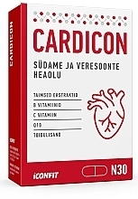 Парфумерія, косметика Харчова добавка для підтримки роботи серця та судин - Iconfit Cardicon