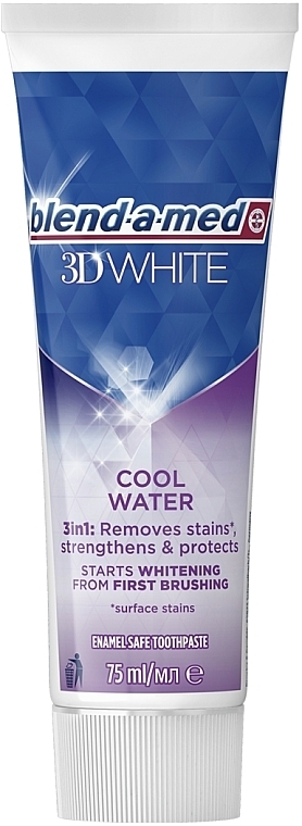 Зубна паста відбілювальна - Blend-a-med 3D White Cool Water Toothpaste — фото N3