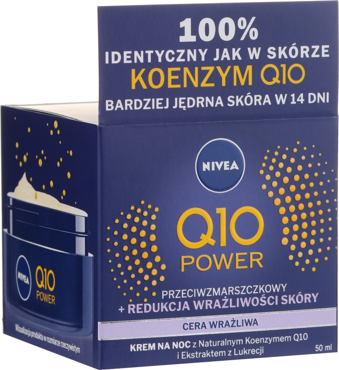 Ночной крем для чувствительной кожи - NIVEA Q10 Power Cream — фото N4
