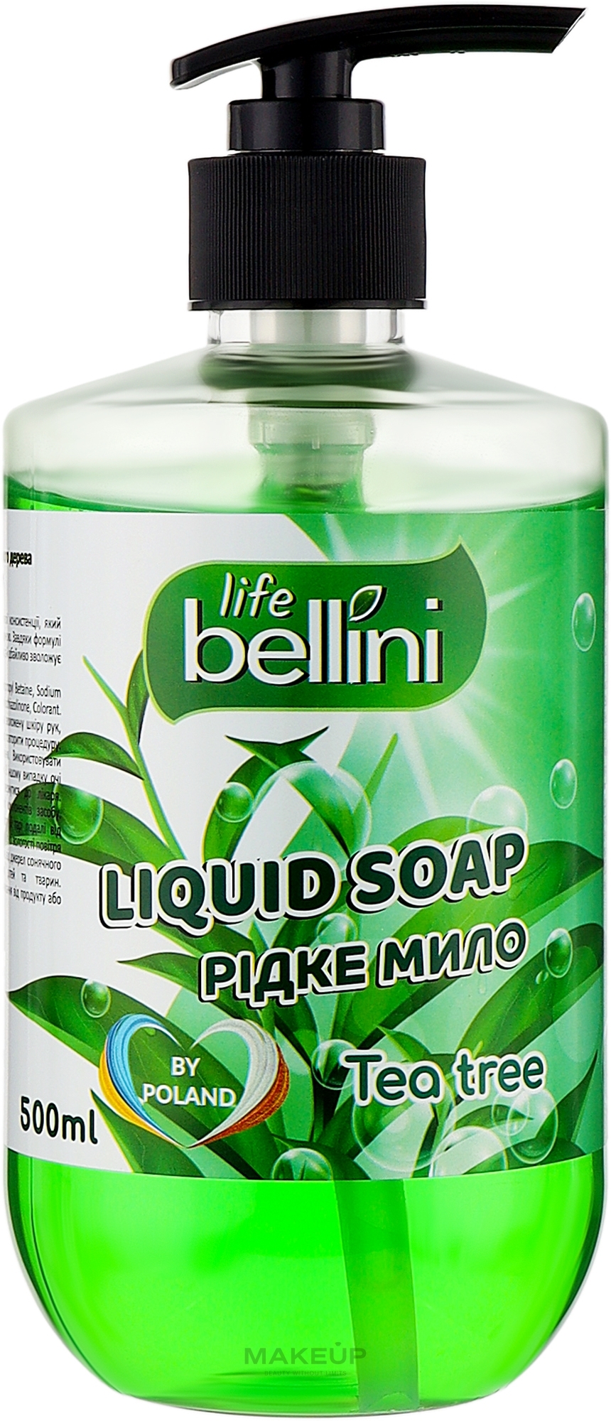 Жидкое мыло с ароматом чайного дерева - Bellini Life — фото 500ml