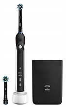 Электрическая зубная щетка, черная - Oral-B Braun Smart 4 4200 Cross Action Black — фото N2