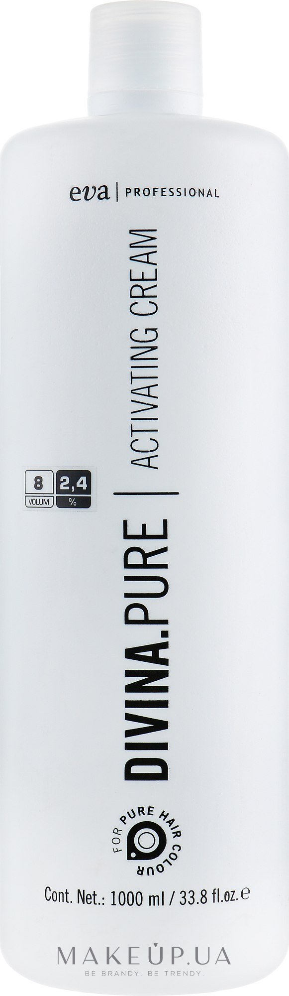 Крем-оксидант - Eva Professional Divina Pure Activating Cream 8vº/2,4% — фото 1000ml