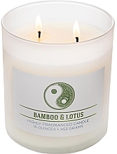 Парфумерія, косметика Ароматична свічка з двома ґнотами - Colonial Candle Bamboo Lotus