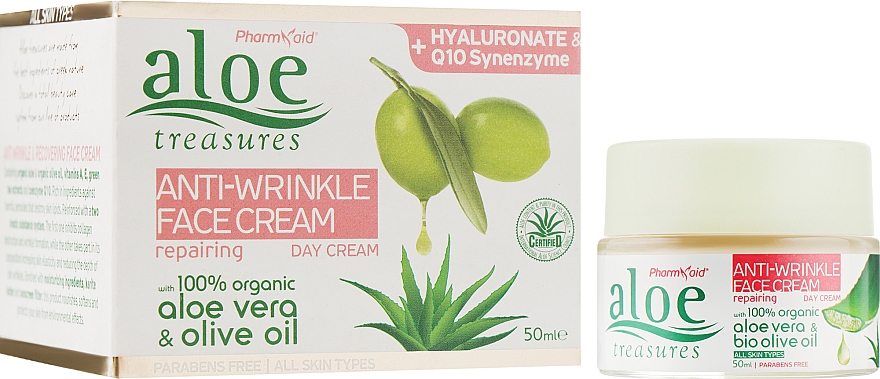 Крем для обличчя проти зморщок - Pharmaid Aloe Treasures Anti Wrinkle Face Cream — фото N1