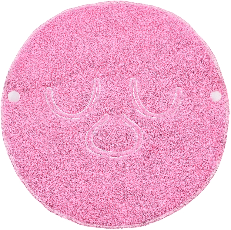 Полотенце компрессионное для косметических процедур, розовое "Towel Mask" - MAKEUP Facial Spa Cold & Hot Compress Pink — фото N1